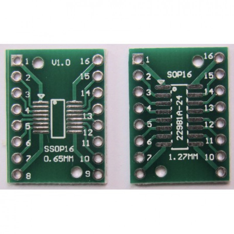 Dual Side SOP16 SSOP16 TSSOP16 SMD To DIP Adapter Board With Header