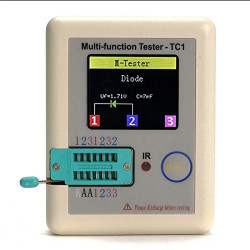 LCR-T4 Mega 428 Component Tester. ESR Meter LCD Display With Case