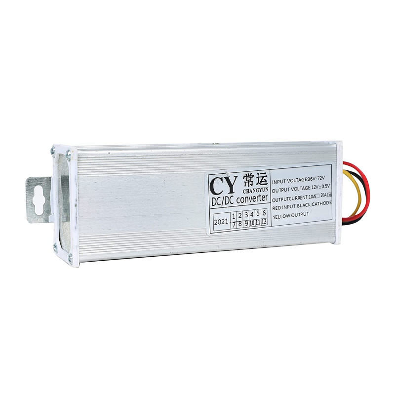 DC 36V to 72V to 12V 20A Voltage intelligent Converter for Electric ...