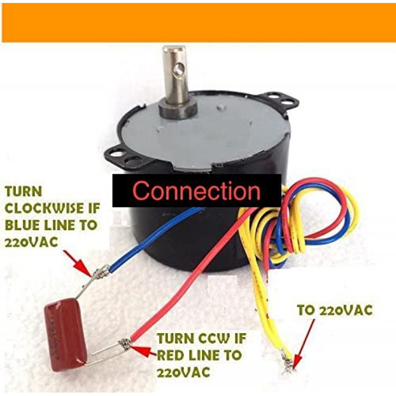 50KTYZ 220V 5r/min 5 Turn per Minute 6W 6 Watt Permanent Magnetic ...