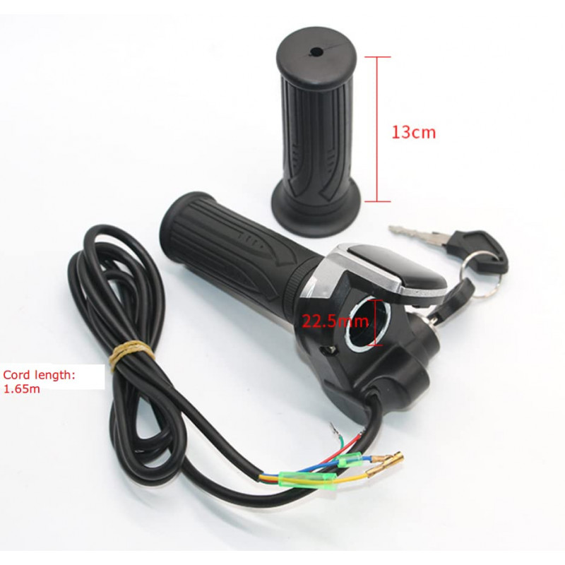 36V ebike Throttle with LCD Display ON-OFF Key Lock for electric Bike ...