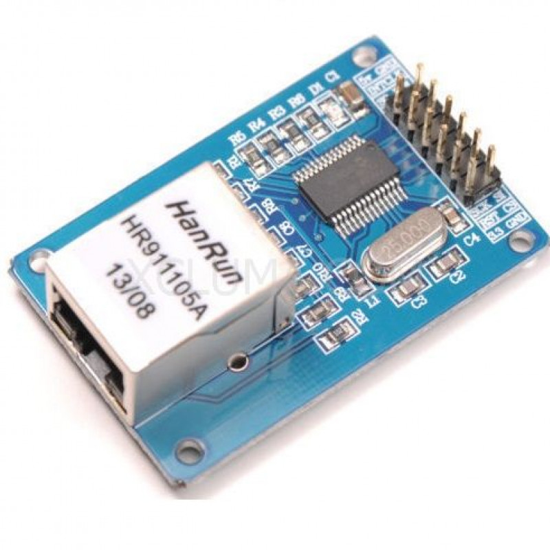 ENC28J60 Ethernet LAN Network Module Schematic For Arduino 12 PIN